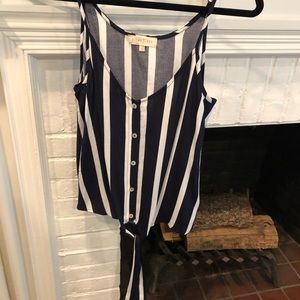 Eight Sixty black and white stripe tank